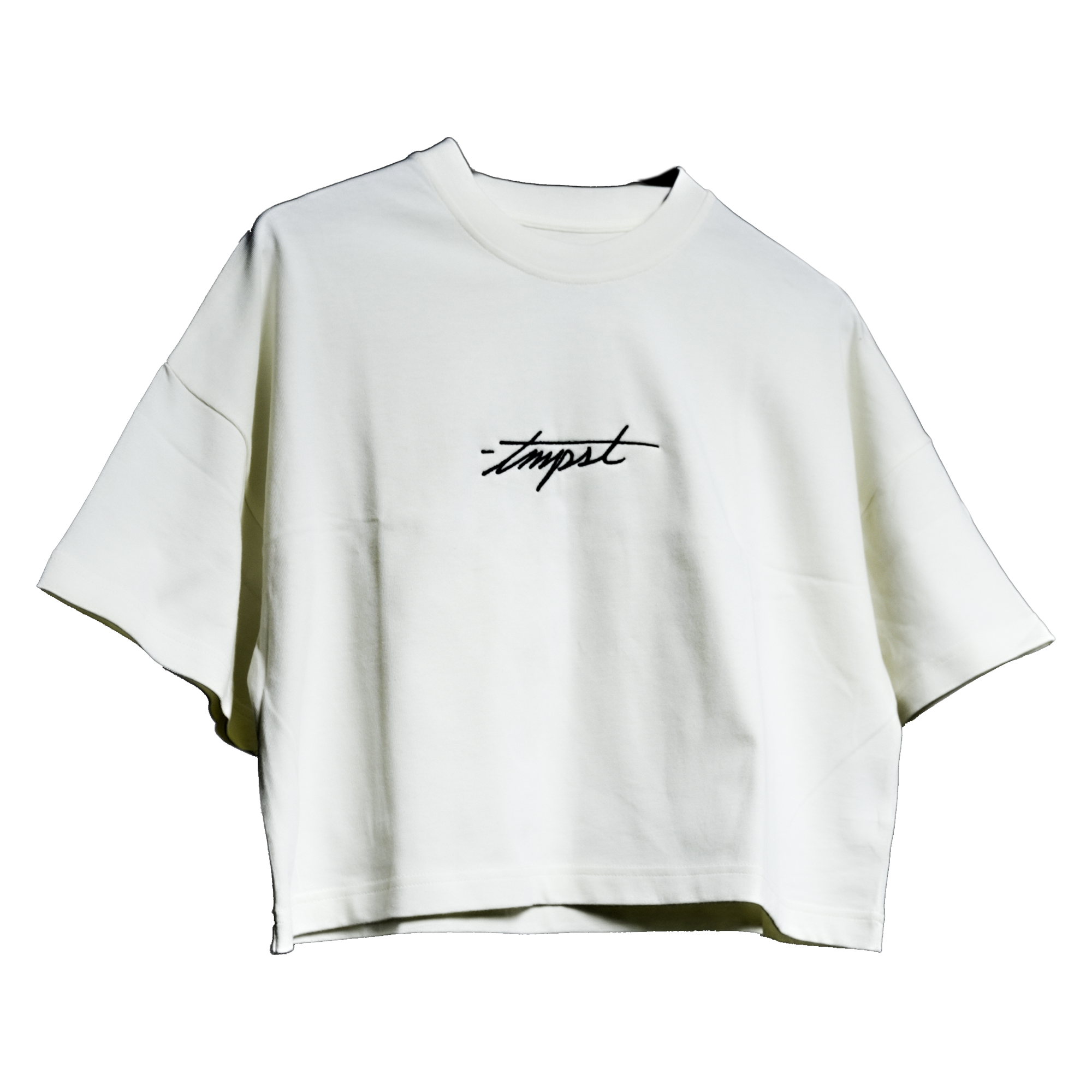 Signature Crop Tee (cream)